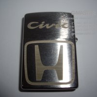 Гравировка лого Honda на зажигалке
